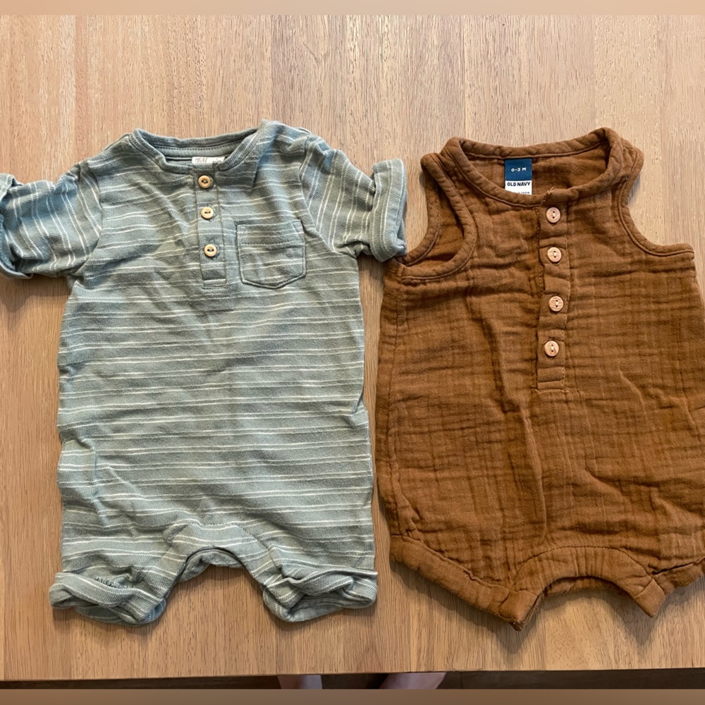 Baby boy rompers 0-3 months